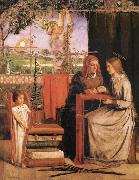 Dante Gabriel Rossetti The infancy of Maria oil painting